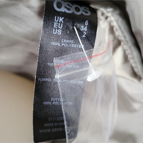 Miss Selfridge LUXE Parka with Faux Fur Hood Trim, size 2 - Picture 8 of 9